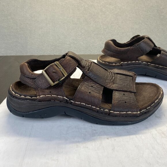 Bass 9M‎ Brown Leather,2551-972 Fisherman Sandals Summer Chunky 90s Y2K - Picture 4 of 14